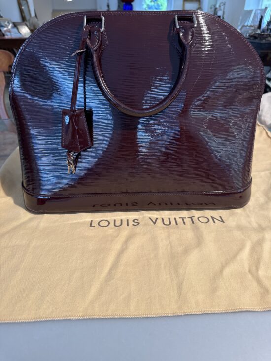 Louis Vuitton Epi Alma GM Handtasche Lila Dunkelviolett