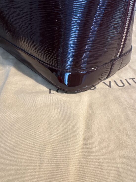 Louis Vuitton Epi Alma GM Handtasche Lila Dunkelviolett – Bild 4